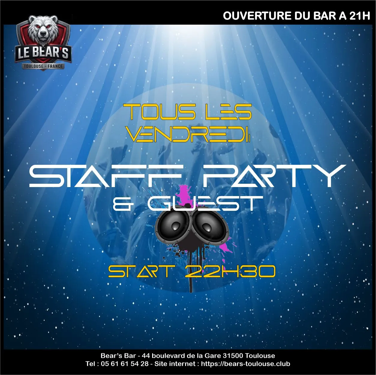 Soirée du vendredi au Bear's Toulouse